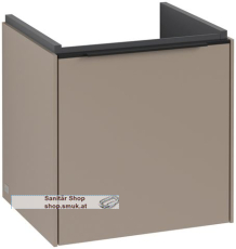 V&B Waschbeckenunterschrank 1x Auszug mit Antirutsch-Boden, Anschlag (Scharnier) links, Waschbecken mittig, wandh�ngend, Eckig (C58101VM)