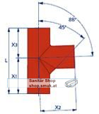 ML Einfachabzweiger DN80 88.5° (MLEA80.88) ML Einfachabzweiger DN80 88.5° (MLEA80.88)