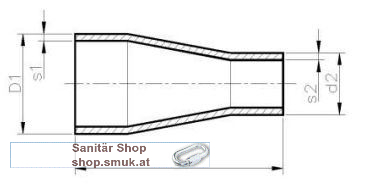 Reduzierung konz geschw. ASTM A-403 (ERK2-219114/S1)
