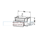 DU WTU wandh. DuraStyle 448x730x398mm (DS639402218)
