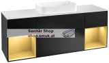 V&B Waschtischunterschrank 1 x Acccessory Paket Finion, 4 Auszüge mit Antirutsch-Matte, mit LED-Beleuchtung, Waschtisch mittig, wandhängend, mit Regalelement (F331HFPD) V&B Waschtischunterschrank 1 x Acccessory Paket Finion, 4 Auszüge mit Antirutsch-Matte, mit LED-Beleuchtung, Waschtisch mittig, wandhängend, mit Regalelement (F331HFPD)