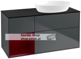 V&B Waschbeckenunterschrank 1x Accessory Paket Finion, 3x Auszug mit Antirutsch-Boden, mit LED-Beleuchtung, Waschbecken rechts, wandhängend, mit Regalelement (beleuchtet), ohne Hahnlochbohrung, Eckig (FA42HBHG) V&B Waschbeckenunterschrank 1x Accessory Paket Finion, 3x Auszug mit Antirutsch-Boden, mit LED-Beleuchtung, Waschbecken rechts, wandhängend, mit Regalelement (beleuchtet), ohne Hahnlochbohrung, Eckig (FA42HBHG)