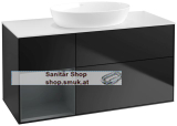 V&B Waschbeckenunterschrank 1x Accessory Paket Finion, 3x Auszug mit Antirutsch-Boden, mit LED-Beleuchtung, Waschbecken mittig, wandh�ngend, mit Regalelement (beleuchtet), ohne Hahnlochbohrung, Eckig (FA61HGPD)