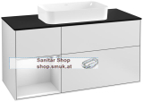 V&B Waschtischunterschrank 1 x Acccessory Paket Finion, 3 Ausz�ge mit Antirutsch-Matte, mit LED-Beleuchtung, Waschtisch mittig, wandh�ngend, mit Regalelement, mit Wandbeleuchtung (G292MTMT)