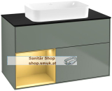 V&B Waschbeckenunterschrank 1x Accessory Paket Finion, 2x Auszug mit Antirutsch-Boden, mit LED-Beleuchtung, Waschbecken mittig, wandhängend, mit Regalelement (beleuchtet), mit Wandbeleuchtung, ohne Hahnlochbohrung, Eckig (G652HFGM) V&B Waschbeckenunterschrank 1x Accessory Paket Finion, 2x Auszug mit Antirutsch-Boden, mit LED-Beleuchtung, Waschbecken mittig, wandhängend, mit Regalelement (beleuchtet), mit Wandbeleuchtung, ohne Hahnlochbohrung, Eckig (G652HFGM)