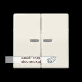 Wippe 2fach, mit Lichtleiter, Duroplast, (JNGAS5915KO5)