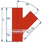 ML Einfachabzweiger DN80 45� (MLEA80.45)