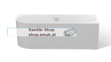 SW Acryl BW SANSTAR Ecke r. 160x75H58 (SANW0082110)